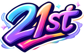 Logo 21st berwarna terang